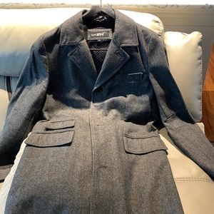 Men’s Grey tweed wool coat